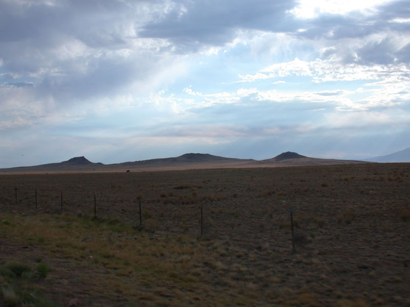“The Volcanoes” on the West Mesa near Deann's site.